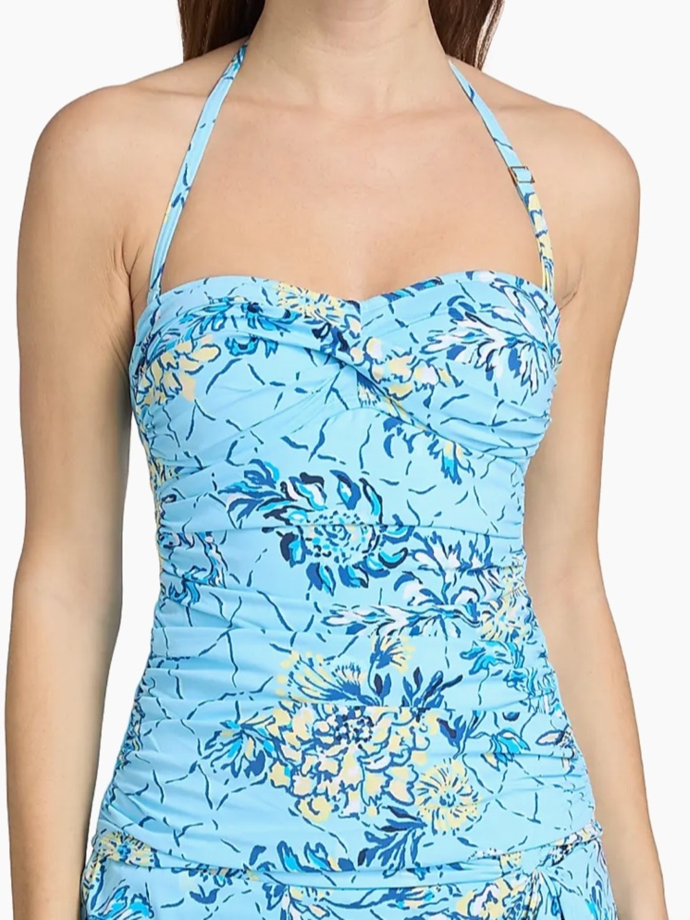 Lilly Pulitzer Flamenco Bellevue Breakers Beach Tankini Top Size 2